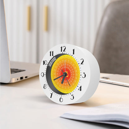 Indian Om Sign Print Alarm Clock