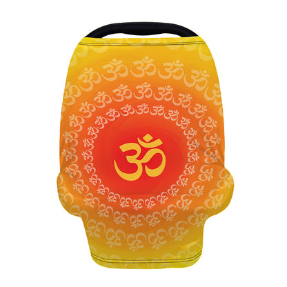 Indian Om Sign Print Baby Seat Cover