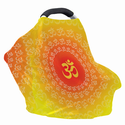 Indian Om Sign Print Baby Seat Cover
