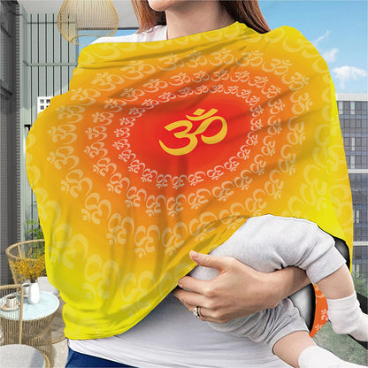 Indian Om Sign Print Baby Seat Cover