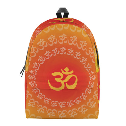 Indian Om Sign Print Backpack