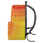 Indian Om Sign Print Backpack