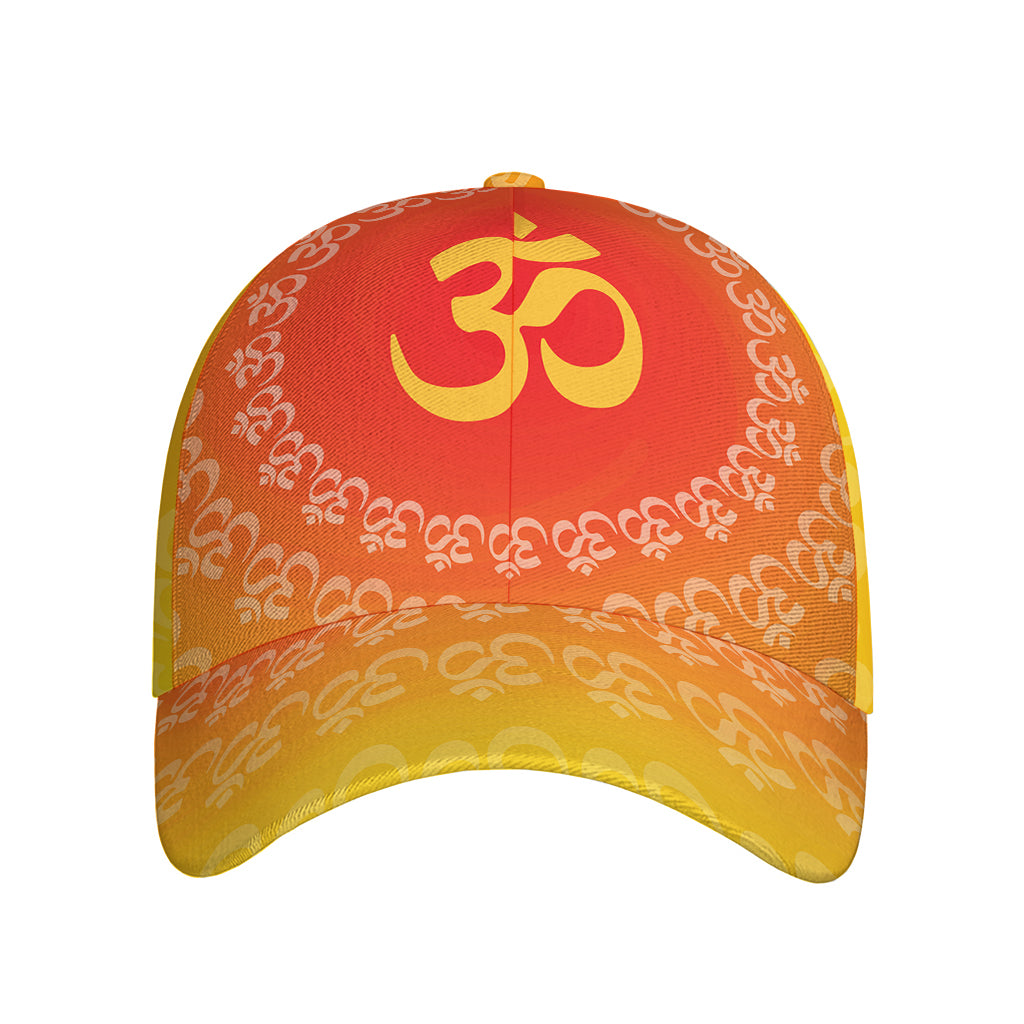 Indian Om Sign Print Baseball Cap