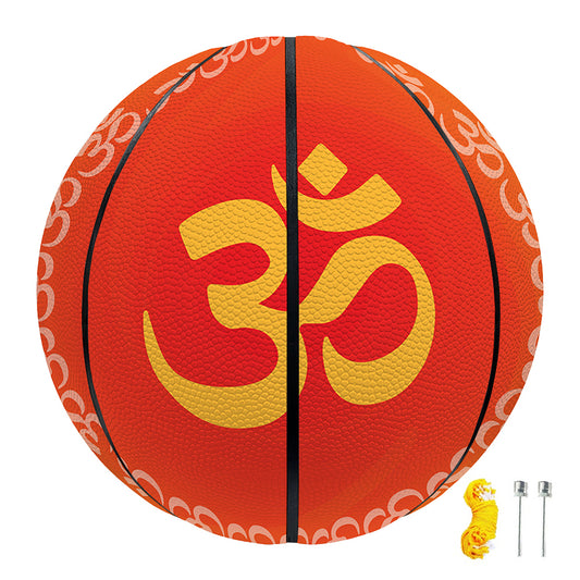Indian Om Sign Print Basketball