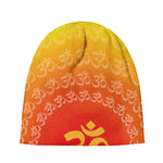 Indian Om Sign Print Beanie