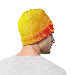 Indian Om Sign Print Beanie
