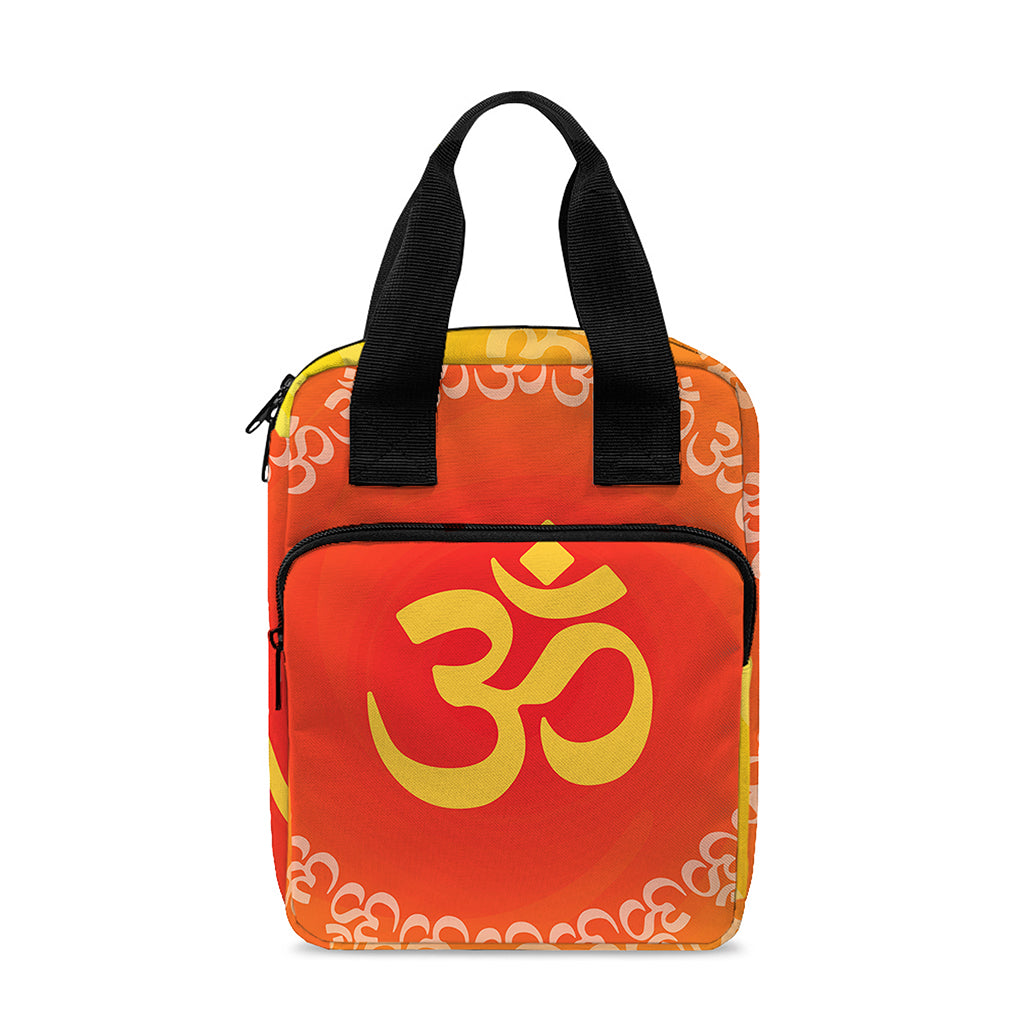 Indian Om Sign Print Bible Tote Bag