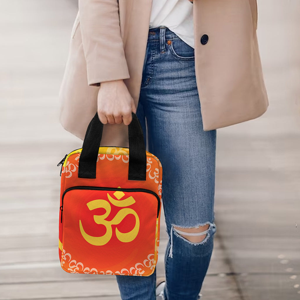 Indian Om Sign Print Bible Tote Bag