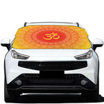 Indian Om Sign Print Car Windshield Snow Cover