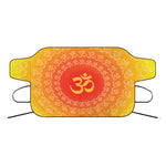 Indian Om Sign Print Car Windshield Snow Cover