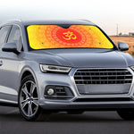 Indian Om Sign Print Car Windshield Sun Shade
