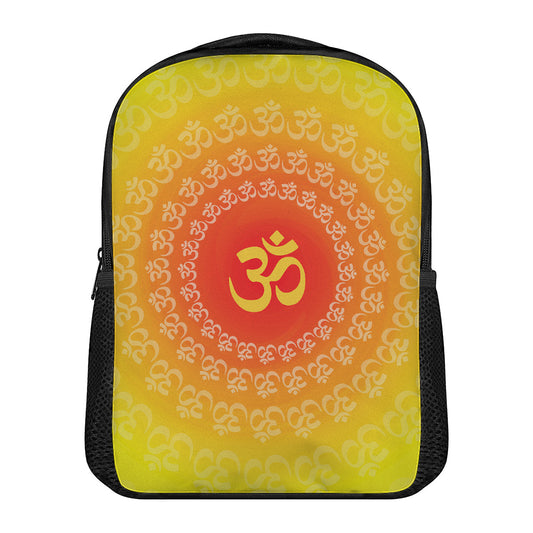 Indian Om Sign Print Casual Backpack