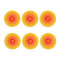 Indian Om Sign Print Coaster Set