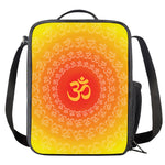 Indian Om Sign Print Crossbody Lunch Bag