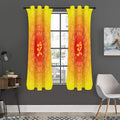 Indian Om Sign Print Grommet Curtain Panels