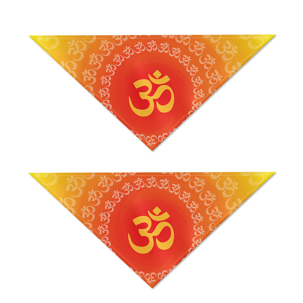Indian Om Sign Print Dog Bandana