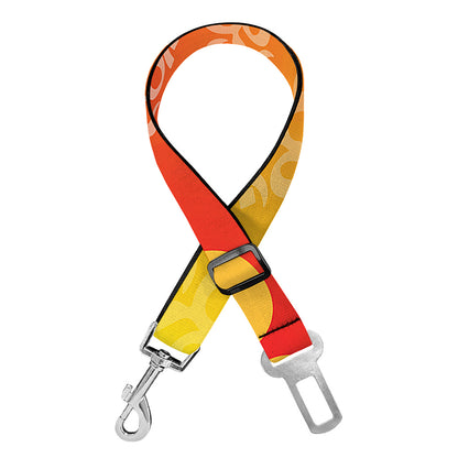 Indian Om Sign Print Dog Seat Belt
