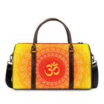 Indian Om Sign Print Duffle Bag