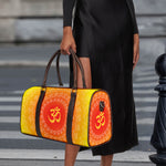 Indian Om Sign Print Duffle Bag