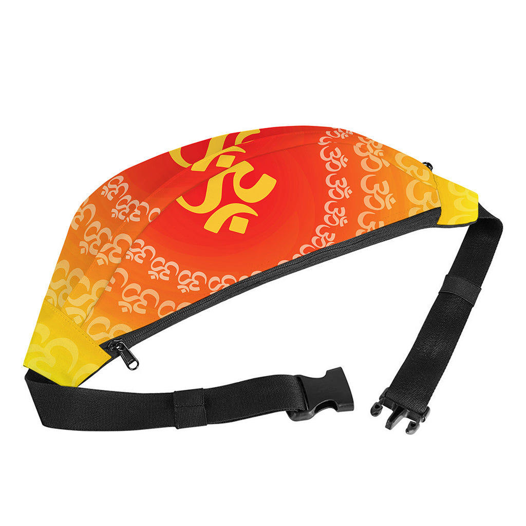 Indian Om Sign Print Fanny Pack