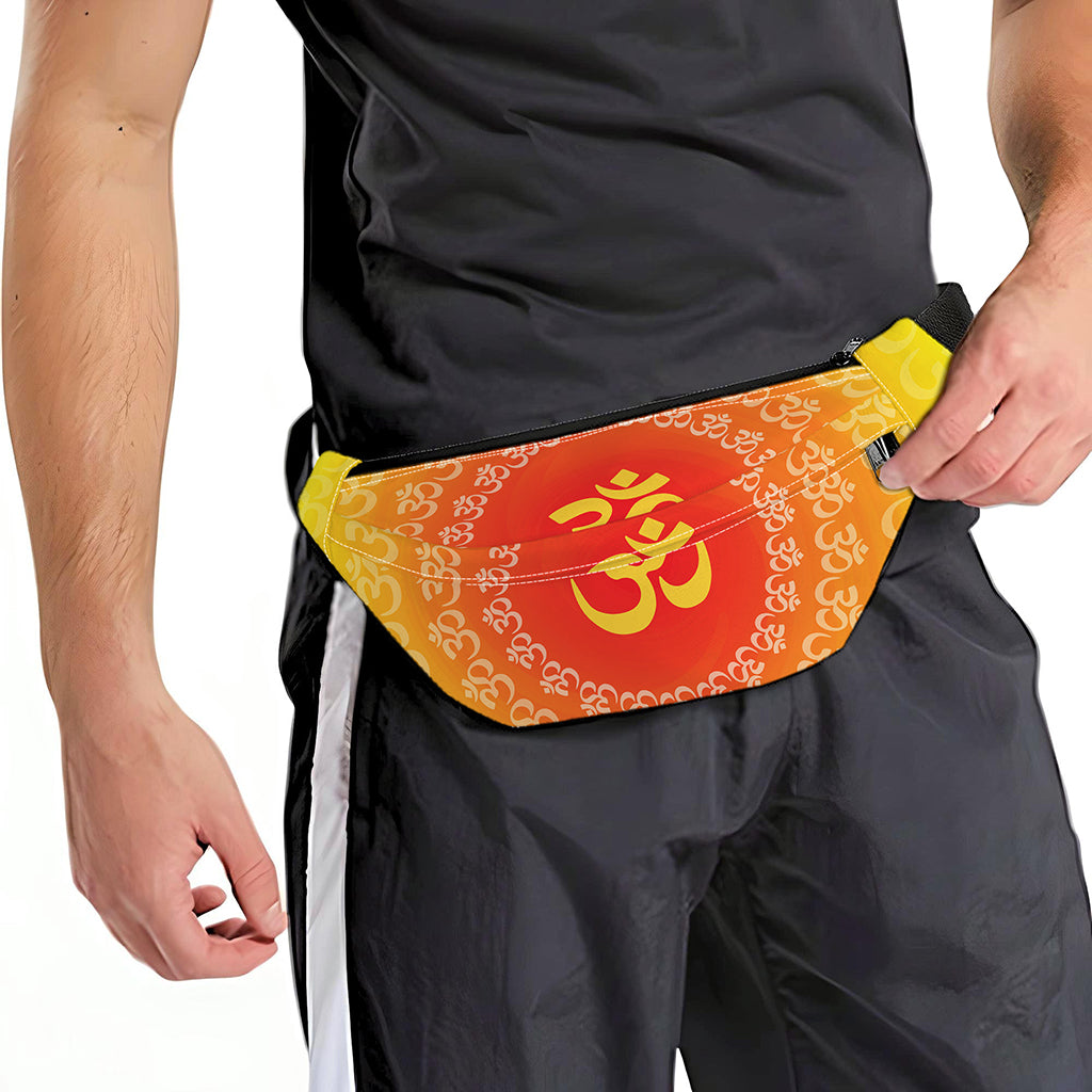 Indian Om Sign Print Fanny Pack