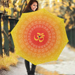 Indian Om Sign Print Foldable Umbrella