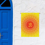 Indian Om Sign Print Garden Flag
