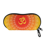 Indian Om Sign Print Glasses Case