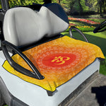 Indian Om Sign Print Golf Cart Seat Cover