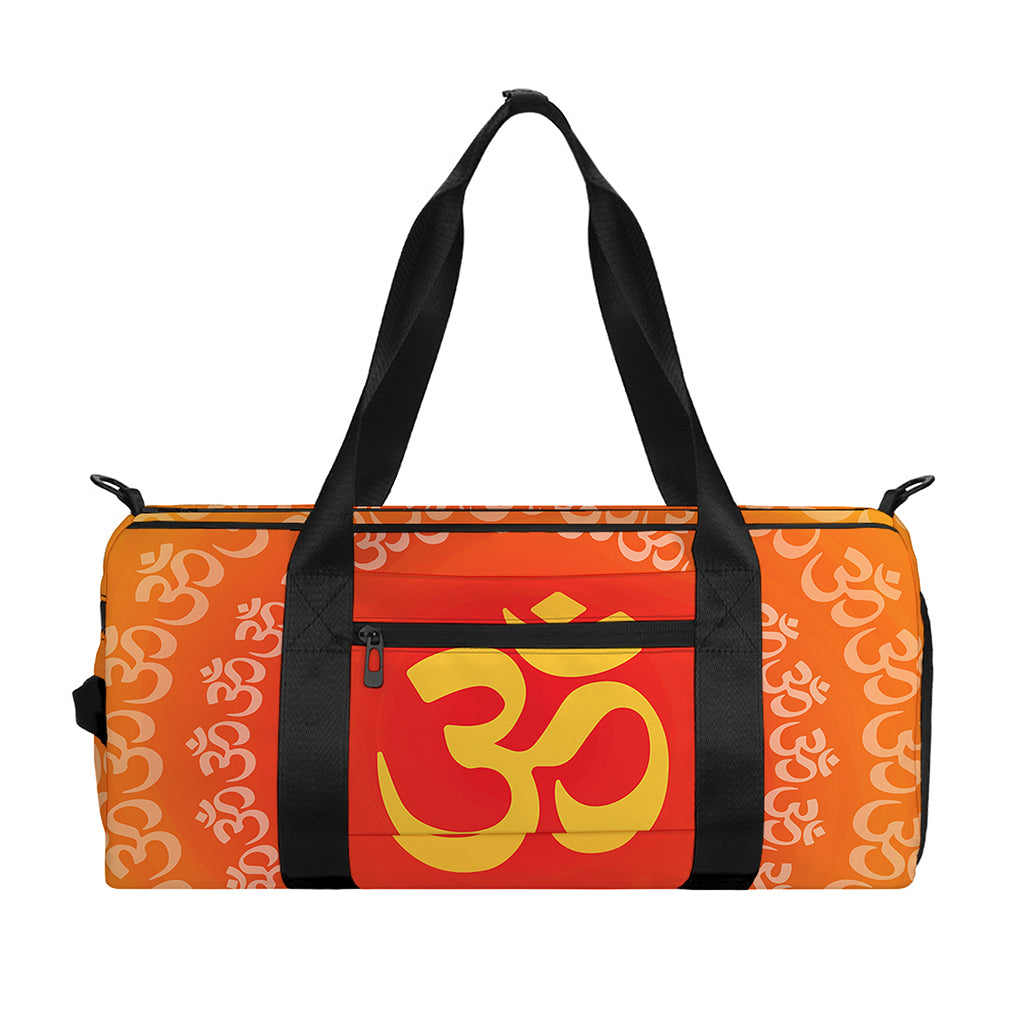 Indian Om Sign Print Gym Bag