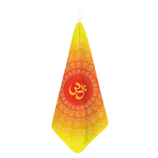Indian Om Sign Print Hand Towel