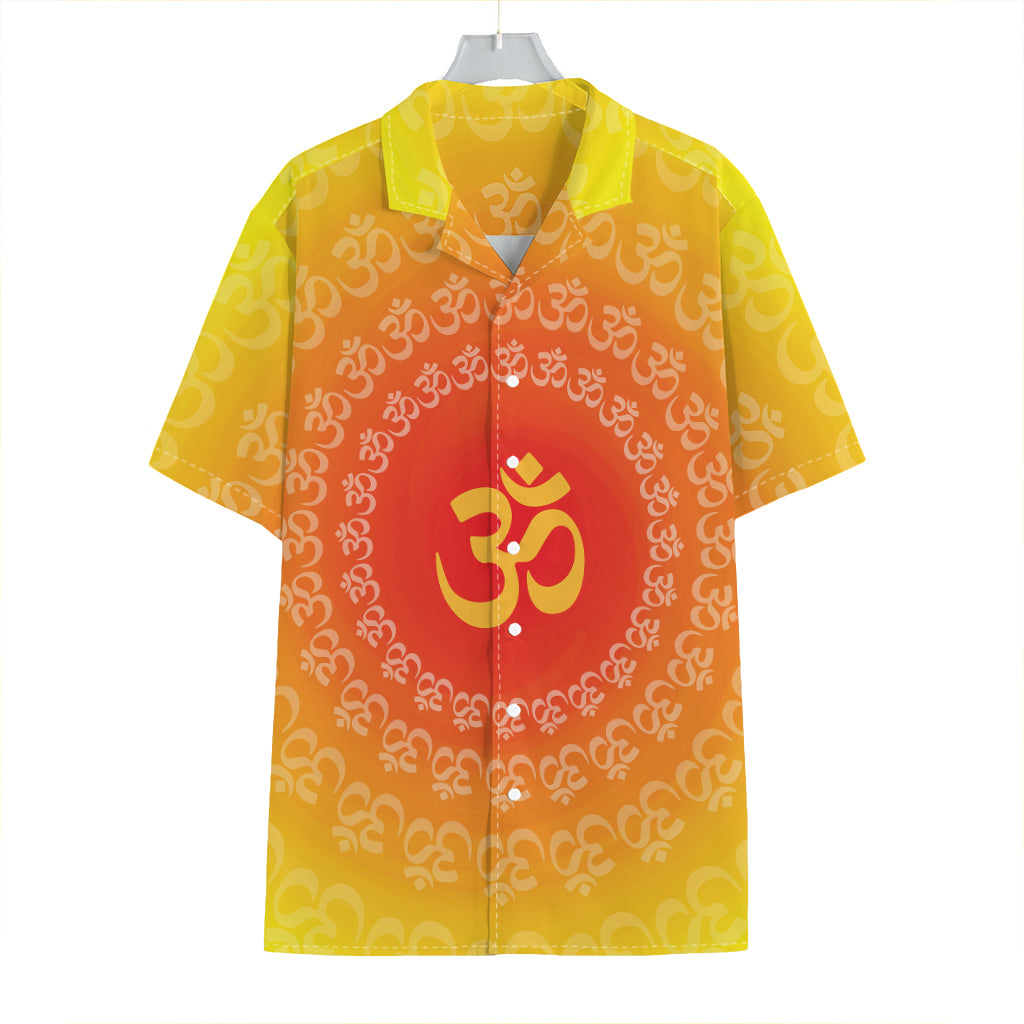 Indian Om Sign Print Hawaiian Shirt