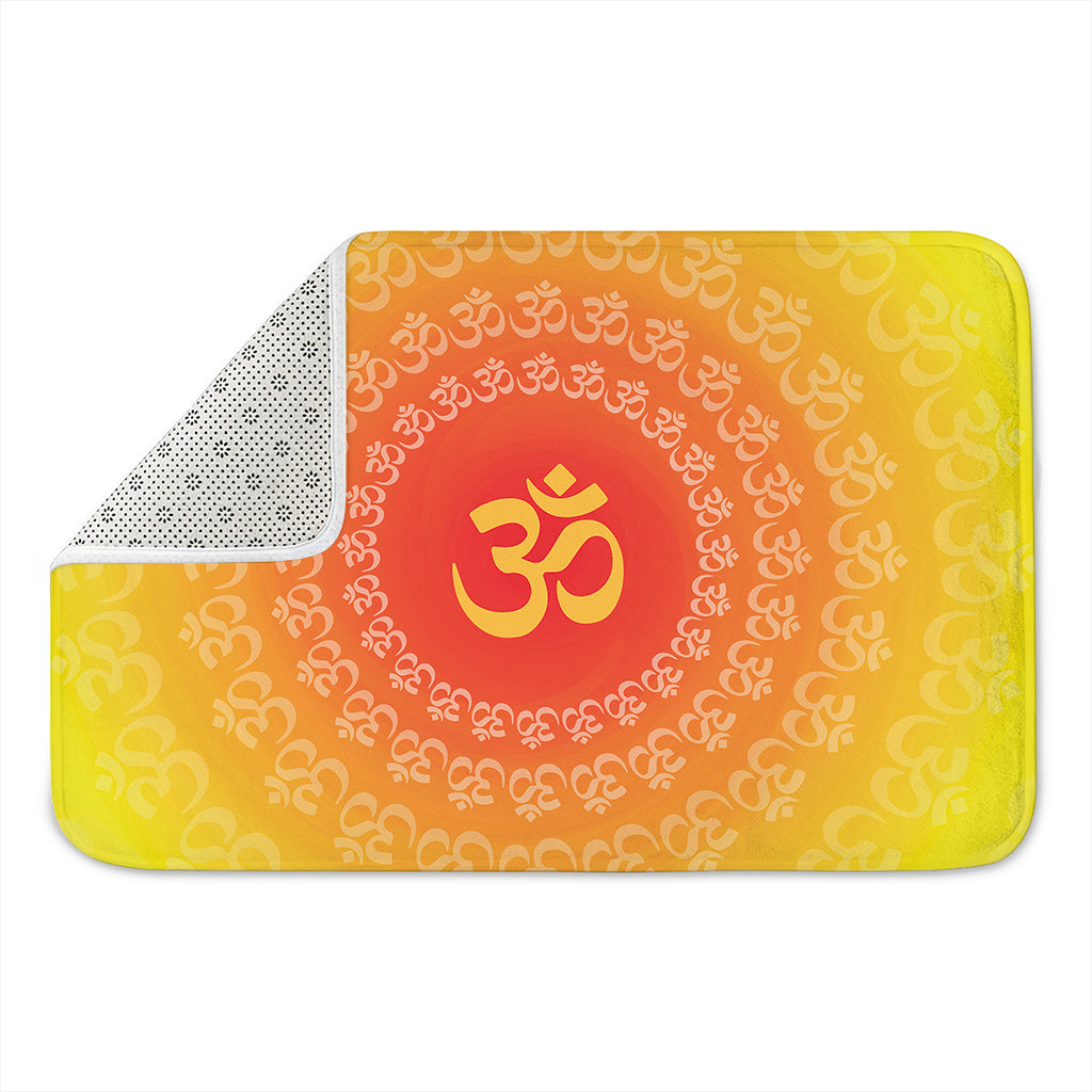 Indian Om Sign Print Indoor Door Mat