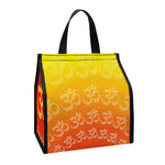 Indian Om Sign Print Insulated Lunch Tote