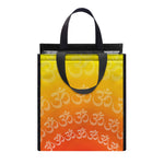 Indian Om Sign Print Insulated Lunch Tote