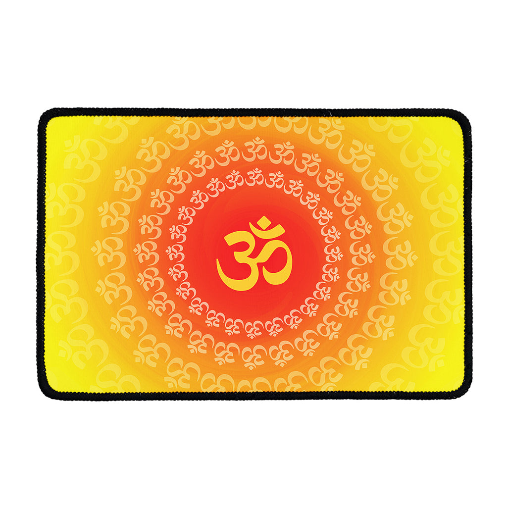 Indian Om Sign Print Kitchen Mat