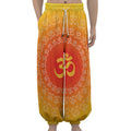 Indian Om Sign Print Lantern Pants