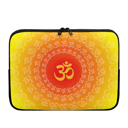 Indian Om Sign Print Laptop Sleeve