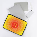 Indian Om Sign Print Laptop Sleeve