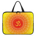 Indian Om Sign Print Laptop Sleeve With Handle