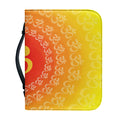 Indian Om Sign Print Leather Bible Cover