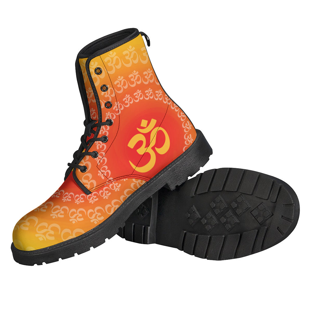Indian Om Sign Print Backpack