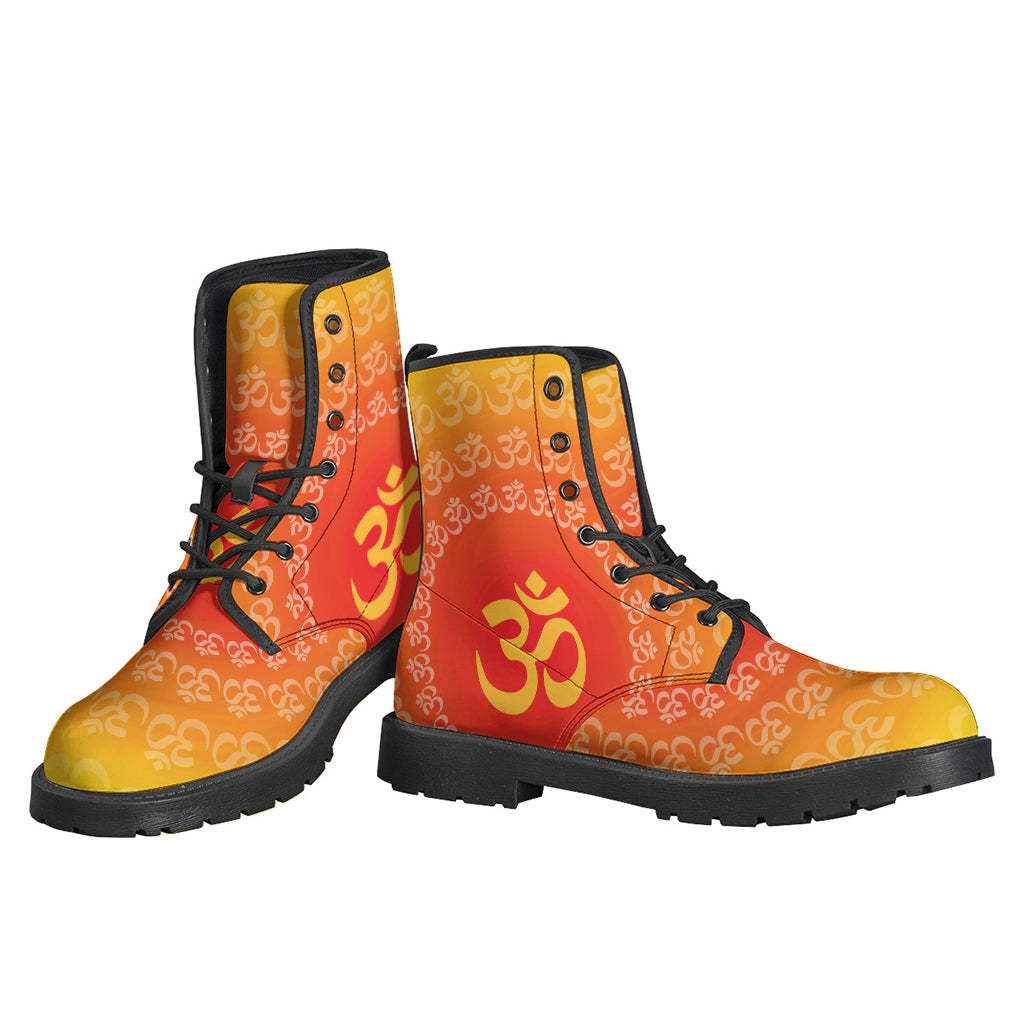 Indian Om Sign Print Backpack