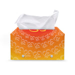 Indian Om Sign Print Leather Tissue Box Cover