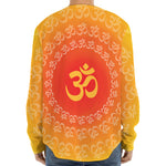 Indian Om Sign Print Long Sleeve Baseball Jersey