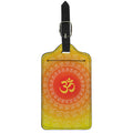Indian Om Sign Print Luggage Tag