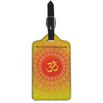 Indian Om Sign Print Luggage Tag