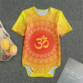 Indian Om Sign Print Men's Bodysuit
