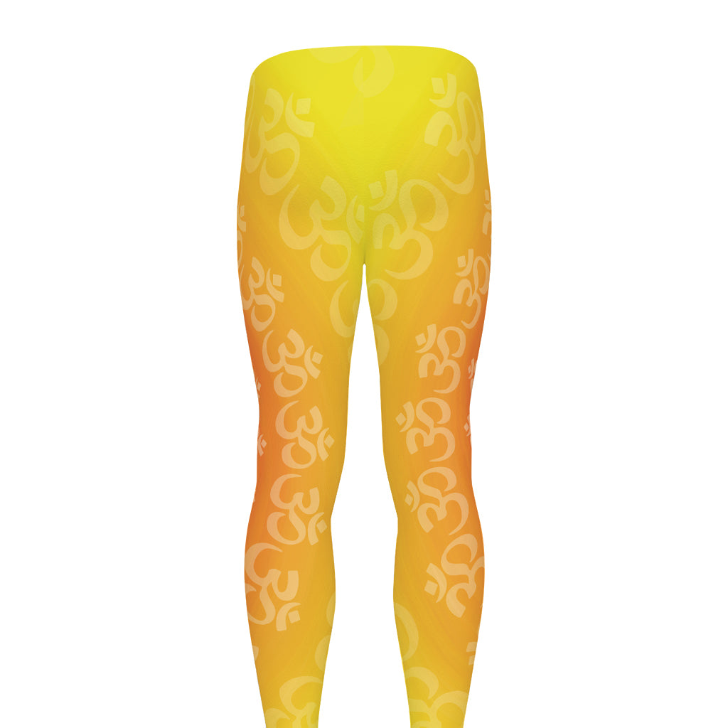 Indian Om Sign Print Men's leggings