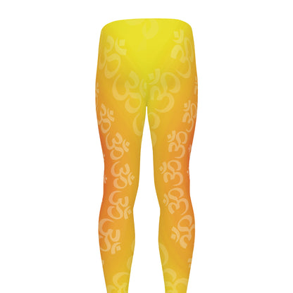 Indian Om Sign Print Men's leggings